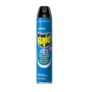 Insecticida Raid Aerosol 400 ml Eficaz para Bichos en Casa