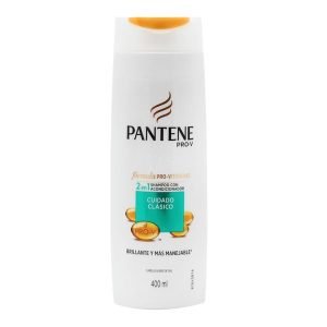 Shampoo Pantene 2 en 1 Cuidado Clásico 400 ml para un cabello radiante