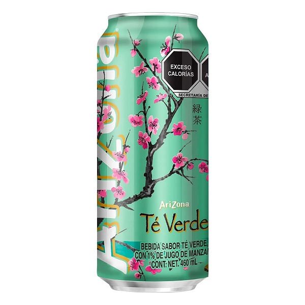Bebida Arizona Té Verde Lata 460 ml Refrescante y Natural