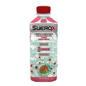 SueroX Sin Azúcar Fresa Menta 630 ml Ideal para Adultos