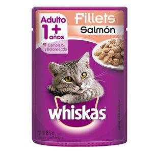 Whiskas Alimento para Gatos Sobres de Salmón 85 g Nutrición Irresistible