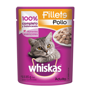 Whiskas Alimento para Gatos Sobres de Pollo 85 g Nutrición Completa