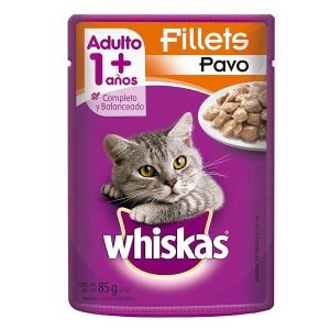 Whiskas Alimento Húmedo para Gatos con Pavo 85 g Nutrición Completa