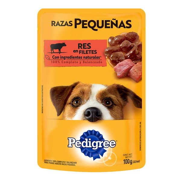Alimento Húmedo Pedigree para Perros Adultos de Razas Pequeñas 100 g