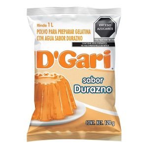 Gelatina D Gari Sabor Durazno 120 g Deliciosa y Refrescante