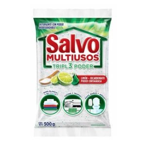 Detergente Salvo Multiusos Limón y Bicarbonato 500 g para Limpieza Efectiva