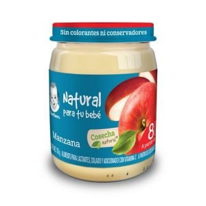 Puré Infantil Gerber Etapa 3 Manzana Fruta 170 g para Bebés