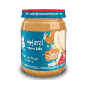 Alimento Infantil Gerber Etapa 3 Verdura, Pollo y Arroz 170 g para Bebés