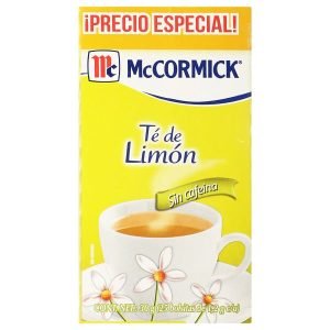 Té McCormick Limón 25 Unidades Refrescante y Natural