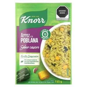 Sopa de Pasta Knorr Arroz a la Poblana 155 g Sabor Auténtico y Rápido