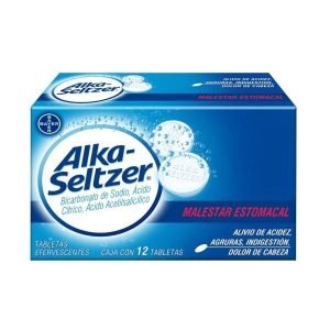 Alka-Seltzer 12 Unidades para Alivio Rápido de Malestar Estomacal