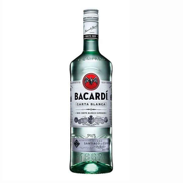 Ron Bacardi Blanco 980 ml Ideal para Cócteles y Celebraciones