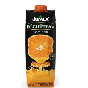 Jugo Jumex Único Fresco Naranja Sin Pulpa 960 ml Natural y Refrescante