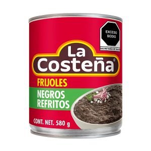 Frijoles La Costeña Refritos Negros 580 g Sabor Auténtico