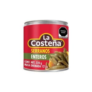 Chiles La Costeña Serranos 220 Grs Sabor Picante para tus Platillos