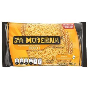 Sopa de Pasta La Moderna Fideo 200 Grs Ideal para Sopas y Platillos Rápidos