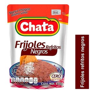 Frijoles Chata Refritos Negros 430 g: Sabor Auténtico y Nutritivo