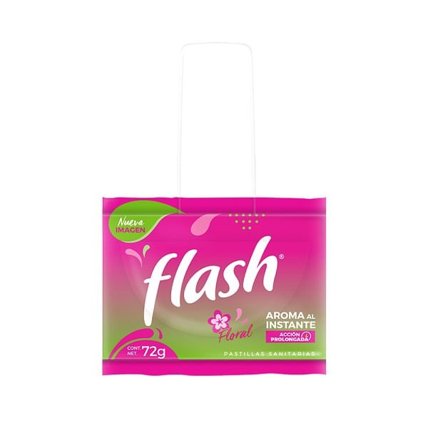Aromatizante Flash Pastilla Gancho Floral 72 g para Espacios Frescos