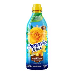 Suavizante Ensueño Max Zero Enjuague Fresco Verano 850 ml para Ropa Suave y Fragante