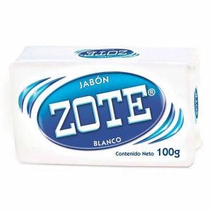 Jabón de Lavandería Zote Blanco 100 g para Ropa Limpia y Fresca