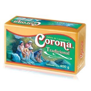 Jabón para Lavandería Corona Amarillo 400 g para Ropa Impecable
