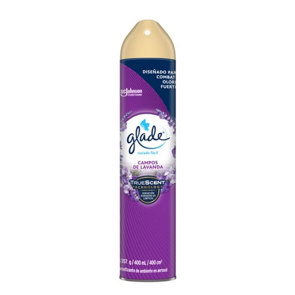 Aromatizante Glade Aerosol Lavanda 400 ml para un hogar fresco y relajante