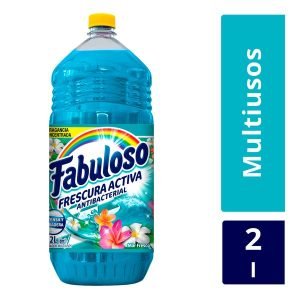 Limpiador Fabuloso Mar Fresco 2 Lts Aroma Duradero y Limpieza Profunda