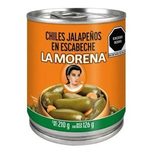 Chiles La Morena Jalapeños Enteros 210 g: Sabor Picante para tus Platillos