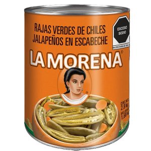 Chiles La Costeña Jalapeños en Rajas Verdes 2.8 Kgs Sabor Auténtico Mexicano