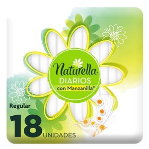 Pantiprotectores Naturella con Manzanilla 18 unidades para tu comodidad diaria