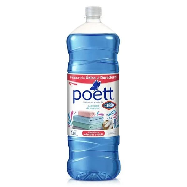 Limpiador Poett Suavidad de Algodón 1.180 Lts con 30% Más Producto