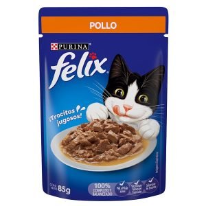 Alimento Húmedo para Mascotas Félix Pollo 85 g Nutrición y Sabor Irresistible
