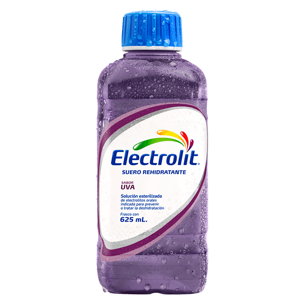 Suero Electrolit Uva 625 ml para Hidratación y Reposición de Electrolitos