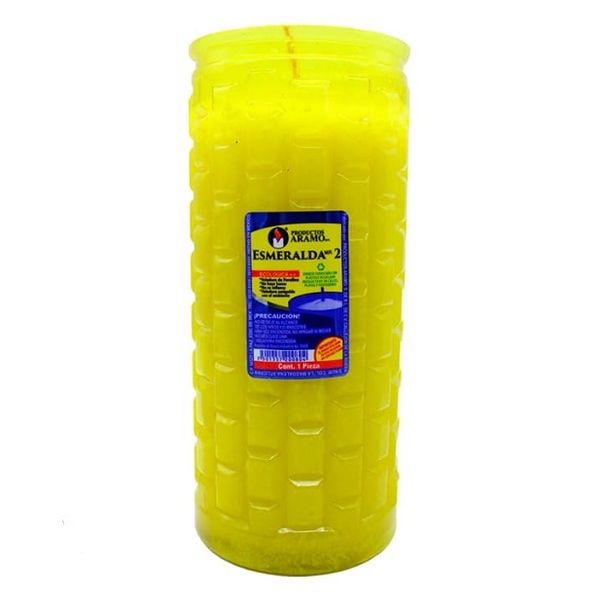 Veladora Ecológica Esmeralda No.2 Sostenible y Elegante para tu Hogar