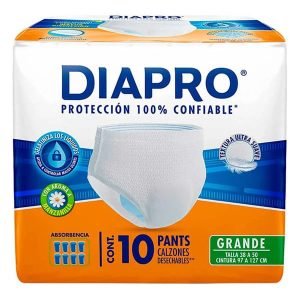 Pañales Desechables para Adultos Diapro Grande 10 Unidades Comodidad y Protección