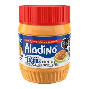 Crema de Cacahuate Aladino Trocitos 340 g Sabor Irresistible