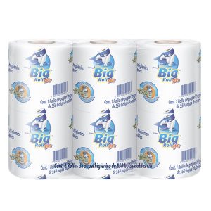 Papel Higiénico Big Roll Plus 550 HD 6 Unidades Alta Calidad
