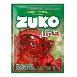 Bebida en Polvo Zuko Sabor Jamaica 13 g Refrescante y Práctica