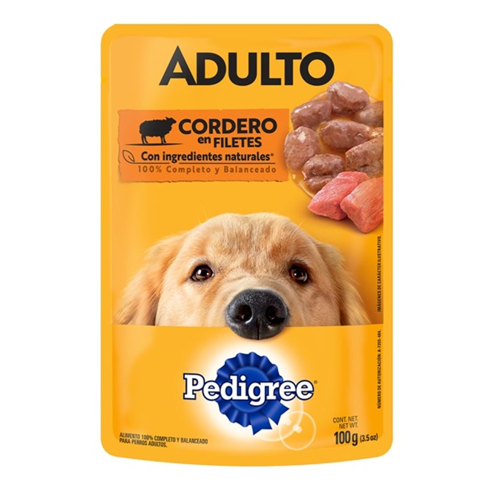 Alimento Humedo Pedigree Adulto Cordero en Filetes 100 g para Perros