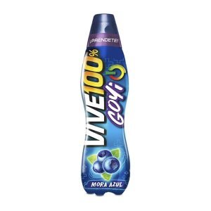Bebida Energética Vive 100 Blue Berry 600 ml Paquete de 6 Unidades