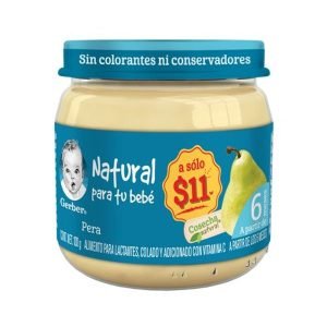 Alimento Infantil Gerber Etapa 2 Pera 100 g Nutrición Saludable para Bebés