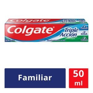 Crema Dental Colgate Triple Acción 50 ml para una Sonrisa Radiante
