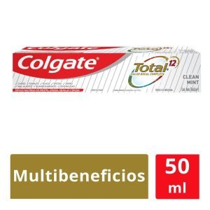 Crema Dental Colgate Total Clean Mint 50 ml para una Higiene Bucal Completa