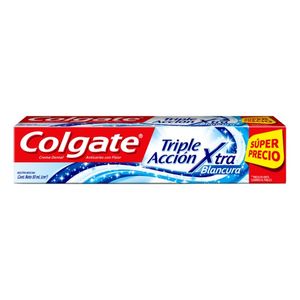 Crema Dental Colgate Triple Acción Extra Blancura 50 ml para una Sonrisa Radiante