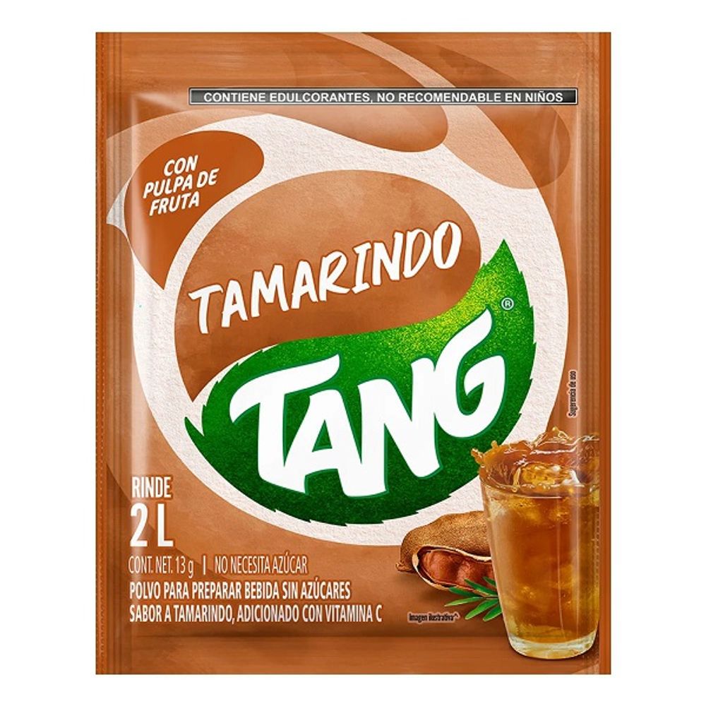 Bebida en Polvo Tang Tamarindo 13 g 8 Unidades Refrescante y Natural
