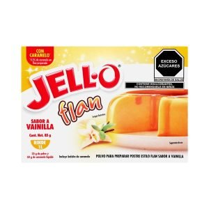 Flan Jell-O con Caramelo de 35 g para un Postre Irresistible
