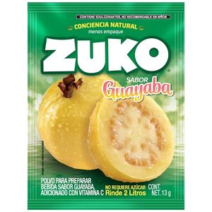 Bebida en Polvo Zuko Guayaba 13 g Paquete de 8 Unidades