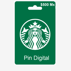 Tarjeta de Regalo Digital Starbucks $500 MX para Recargas Rápidas