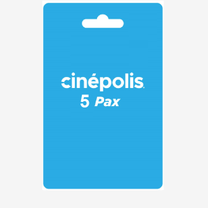 Tarjeta de Regalo Digital Cinépolis 5 Boletos para Cine Tradicional