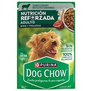 Alimento Dog Chow para Perros Adultos Minis y Pequeños Sabor Cordero 100 g